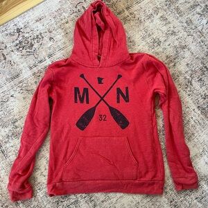 Red Graphic Women's Hoodie Minnesota paddles